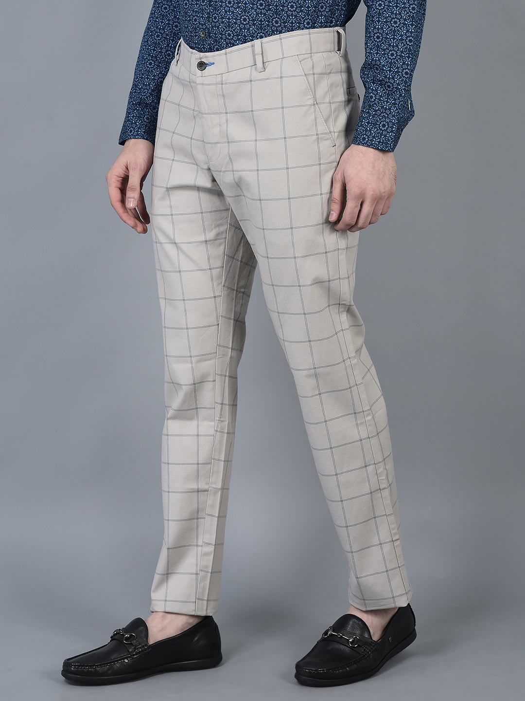 CANOE MEN Formal Trouser Beige Color