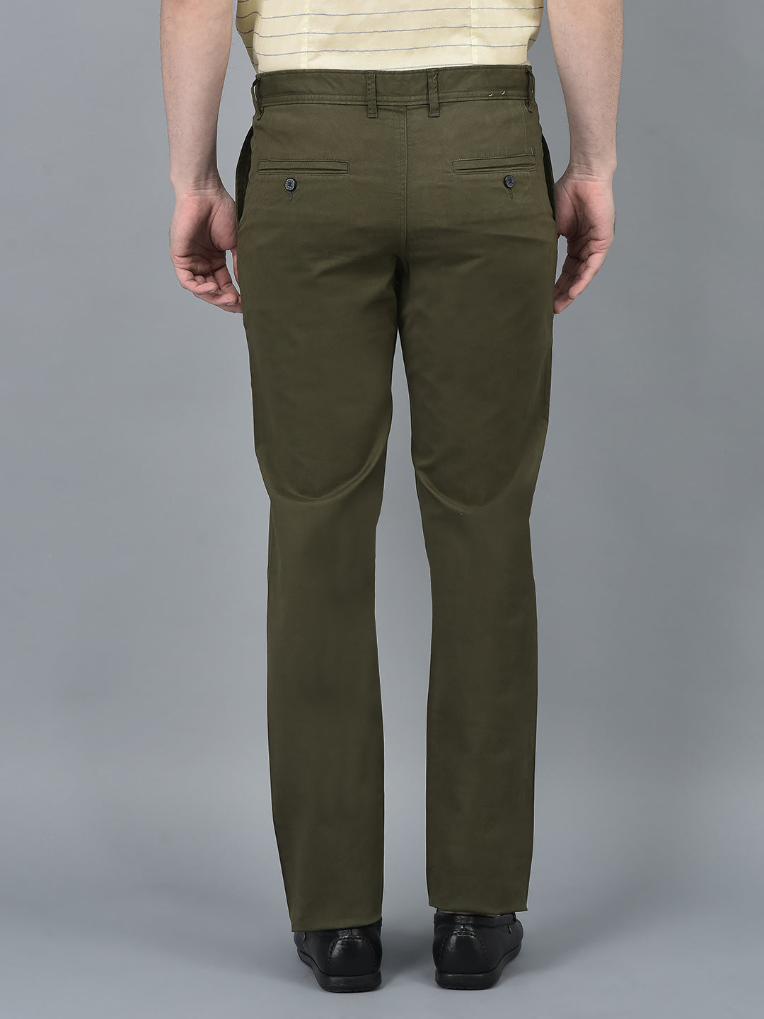 Canoe Men Casual  Coffee Cotton Fabric Button Closure Solid