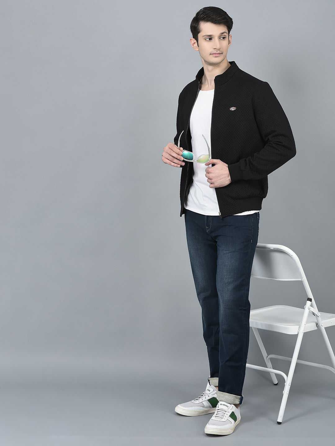 Canoe Men Full Sleeve Bomber Jacket