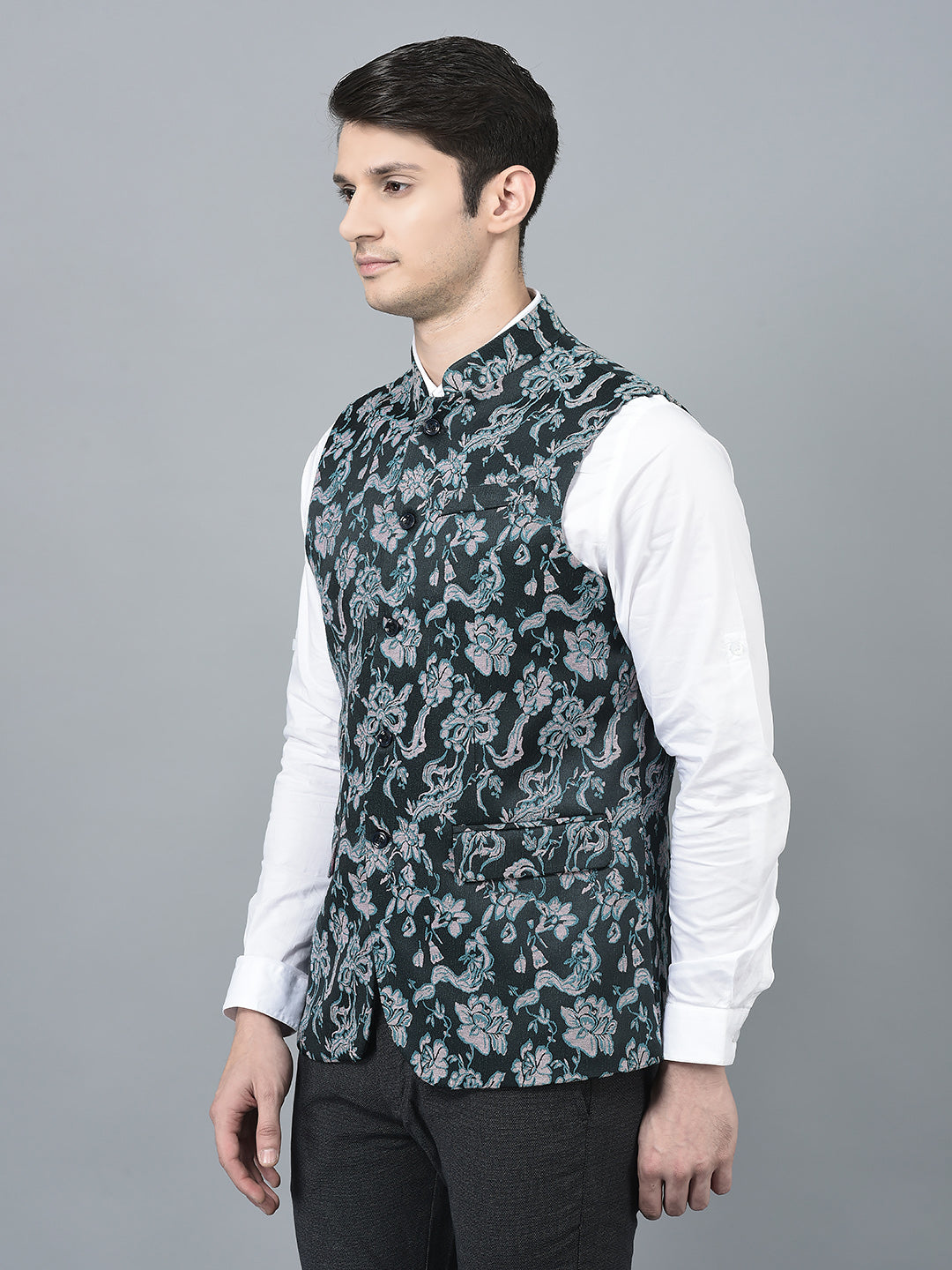 CANOE MEN Casual Waistcoat  Bluepink Color