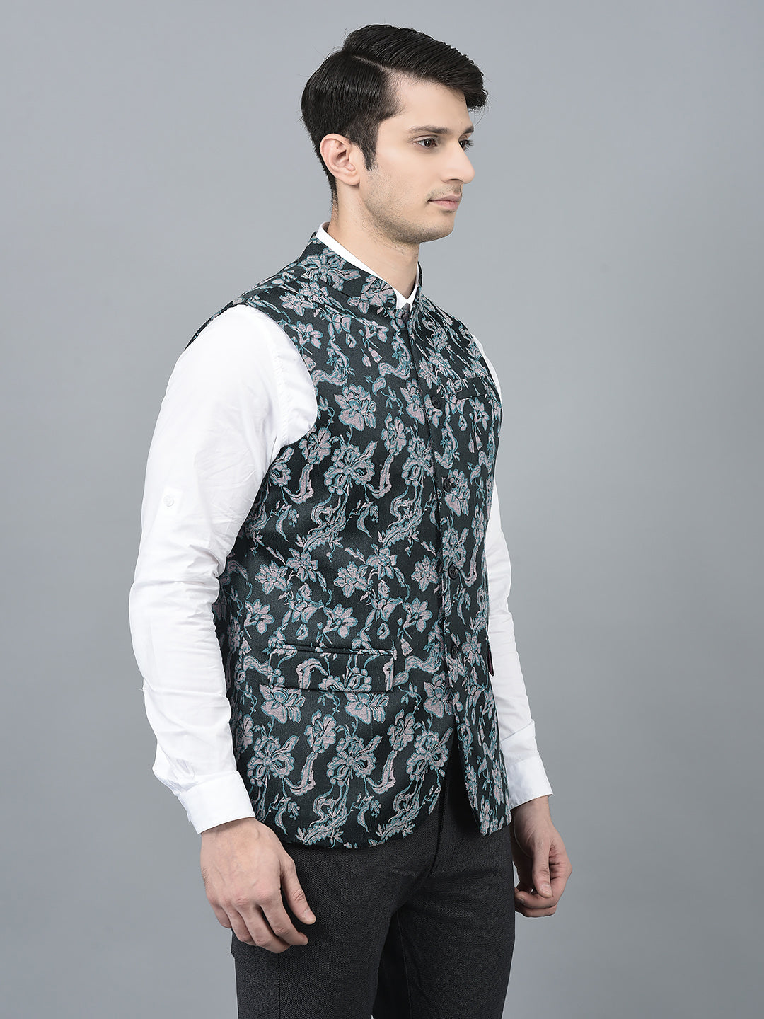 CANOE MEN Casual Waistcoat  Bluepink Color