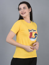 Load image into Gallery viewer, Canoe Women Short Sleeve Round Neck Printed Pattern

