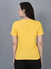 Load image into Gallery viewer, Canoe Women Round Neck Short Sleeve Medium Length T-Shirt
