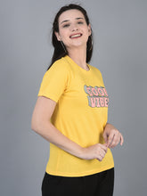 Load image into Gallery viewer, Canoe Women Round Neck Short Sleeve Medium Length T-Shirt
