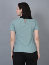 Load image into Gallery viewer, CANOE WOMEN Top Short Sleeve Medium Length Back Key Hole
