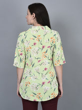 Load image into Gallery viewer, Canoe Women Regular Fit Print Pattern Three Quarter Sleeve
