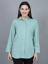 Load image into Gallery viewer, Canoe Women Shirt Collar Full Button Placket
