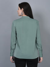 Load image into Gallery viewer, Canoe Women Long Sleeve Regular Fit Solid Pattern
