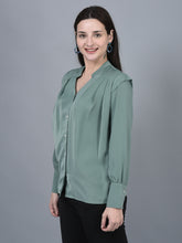 Load image into Gallery viewer, Canoe Women Long Sleeve Regular Fit Solid Pattern
