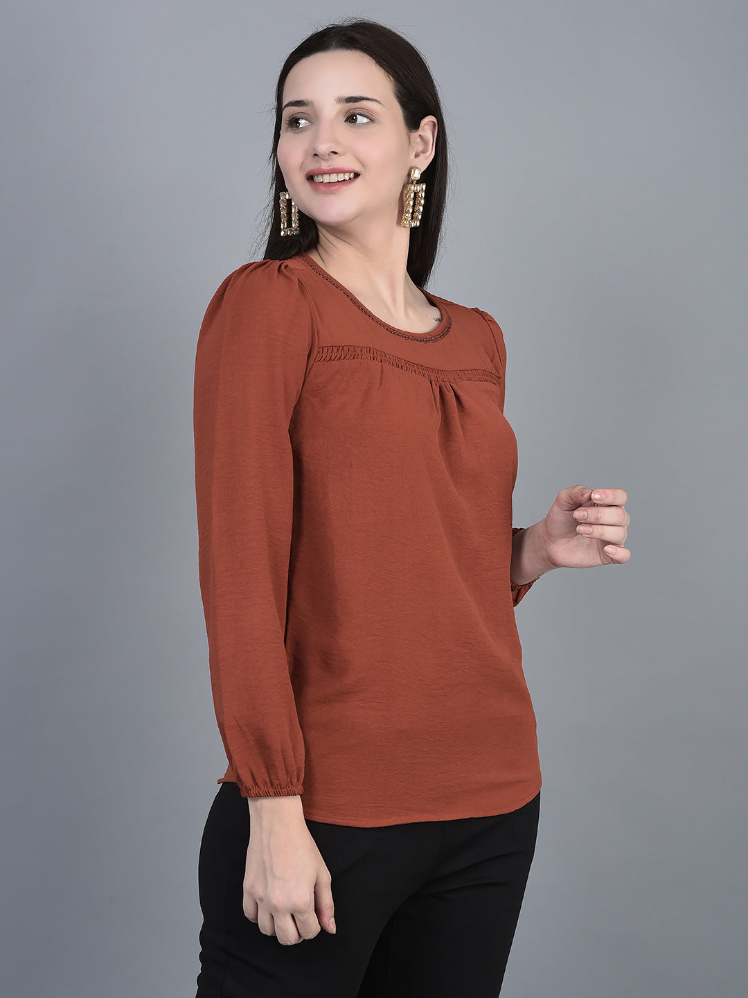 CANOE WOMEN Top  Full Length Sleeve Round Neck