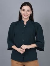 Load image into Gallery viewer, Copy of Canoe Women Full Button Placket Three Fourth Sleeve
