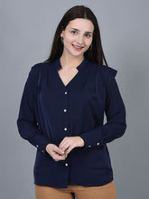 Load image into Gallery viewer, Canoe Women Long Sleeve Regular Fit Solid Pattern
