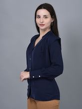 Load image into Gallery viewer, Canoe Women Long Sleeve Regular Fit Solid Pattern
