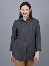 Load image into Gallery viewer, Canoe Women Shirt Collar Full Button Placket
