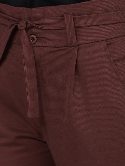 Canoe Women Trouser Ankle Length Button Closer