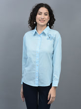 Load image into Gallery viewer, Canoe Women Long Sleeve Relaxed Fit Regular Length Button Placket Shirt
