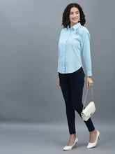 Load image into Gallery viewer, Canoe Women Long Sleeve Relaxed Fit Regular Length Button Placket Shirt
