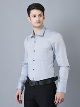 Load image into Gallery viewer, CANOE MEN Formal Shirt Grey Color Cotton Fabric Button Closure Checked
