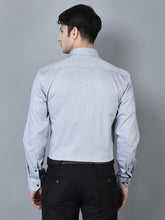 Load image into Gallery viewer, CANOE MEN Formal Shirt Grey Color Cotton Fabric Button Closure Checked
