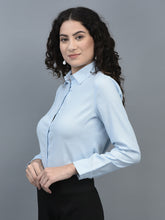 Load image into Gallery viewer, Canoe Women Full Sleeve Spread Collar Relaxed Fit Formal Shirt
