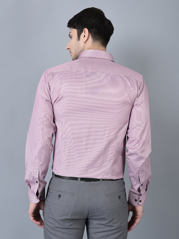 Canoe Exclusive Long Staple  Blush Pink Cotton Shirt for Men – Tailored Fit, Soft Feel