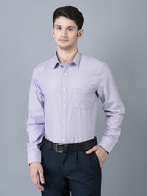 Load image into Gallery viewer, CANOE MEN Formal Shirt Purple Color Polyester Fabric Button Closure
