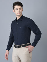 Load image into Gallery viewer, CANOE MEN Casual Shirt Navy Blue Color Cotton Fabric Button Closure Printed
