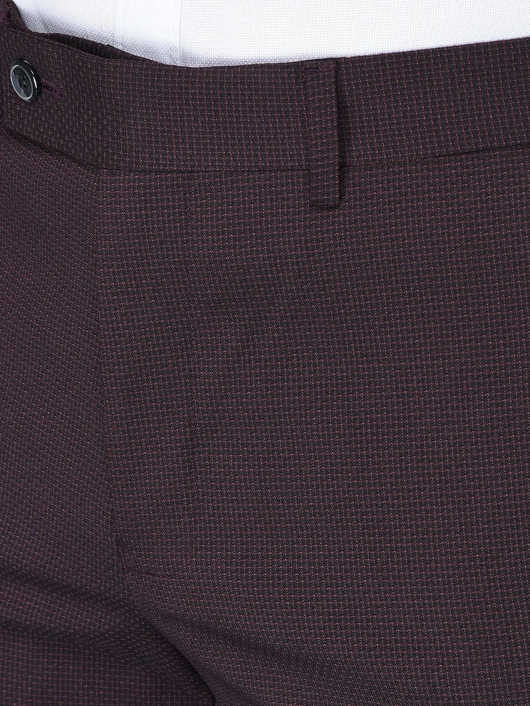 CANOE MEN Formal Trouser  MAROON Color