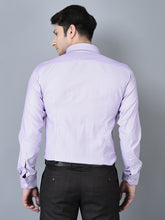 Load image into Gallery viewer, CANOE MEN Formal Shirt Purple Color Cotton Fabric Button Closure Printed
