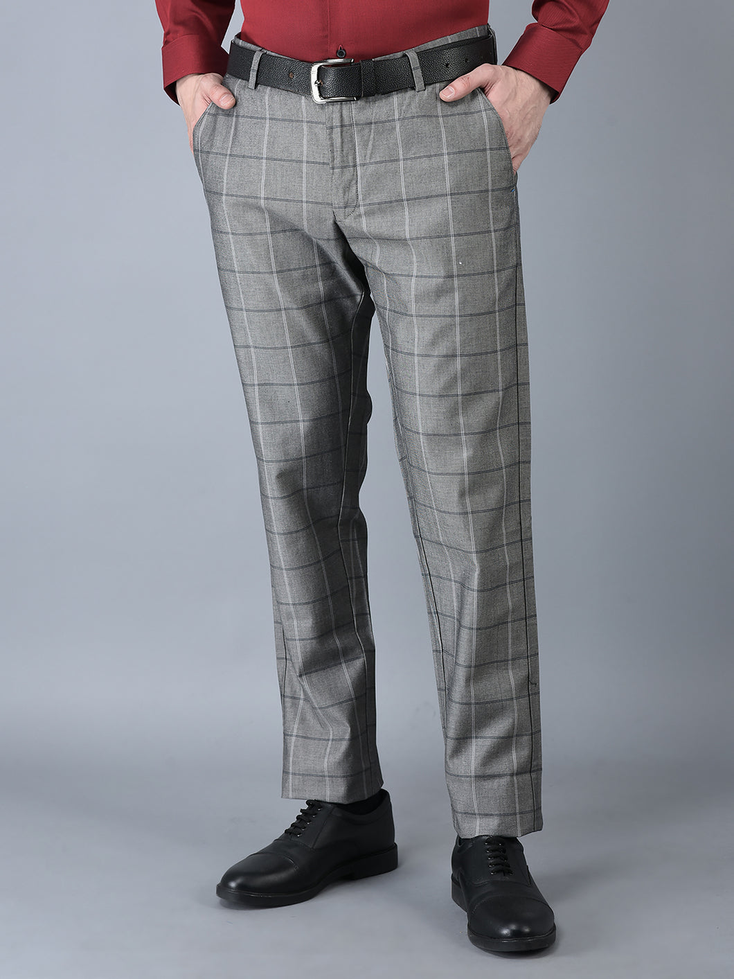CANOE MEN Formal Trouser  GREY Color
