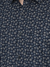 Load image into Gallery viewer, CANOE MEN Formal Shirt NavyBlue Color Cotton Fabric Button Closure Printed
