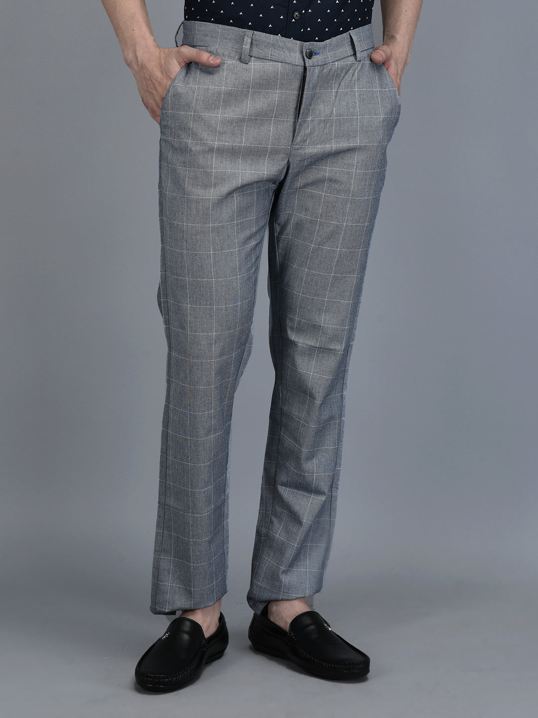 CANOE MEN Formal Trouser  BLUE Color