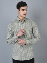 Load image into Gallery viewer, CANOE MEN Formal Shirt Light Green Color Cotton Fabric Button Closure Printed
