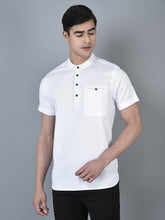 Load image into Gallery viewer, Canoe Men Round Neck Button Closer Knitted T-Shirt

