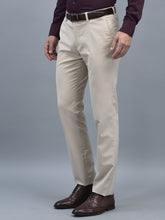 Load image into Gallery viewer, Canoe Men Regular Length Solid Pattern Button Closure Formal Trouser
