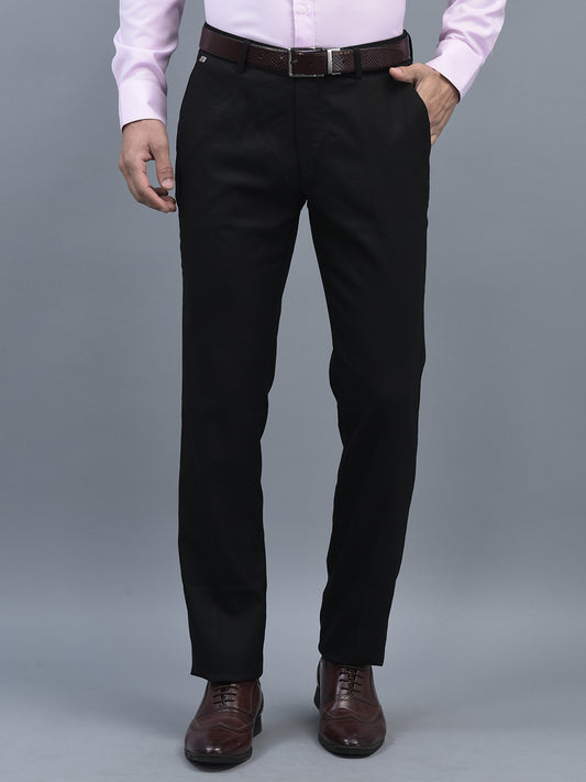 Canoe Men Regular Length Solid Pattern Button Closure Formal Trouser