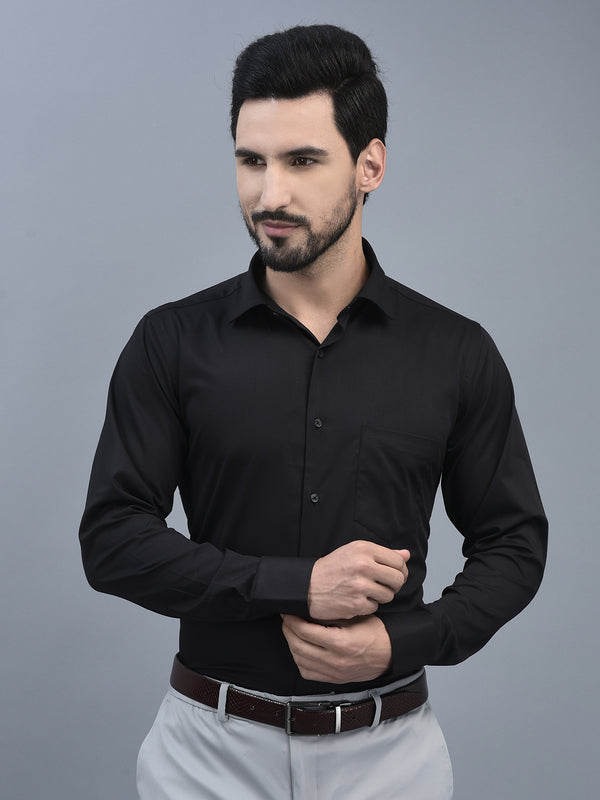 Canoe Exclusive Combed Cotton - Smooth Fabric Black Shirt for men – Soft & Durable