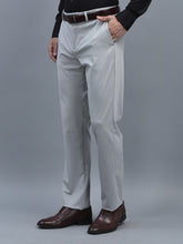 Load image into Gallery viewer, Canoe Men Regular Length Solid Pattern Smart Fit Knitted Formal Trouser
