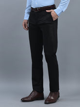 Load image into Gallery viewer, Canoe Men Regular Length Solid Pattern Smart Fit Knitted Formal Trouser
