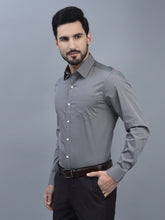 Load image into Gallery viewer, Canoe Men Spread Collar Long Sleeve Length Tailored Fit Formal Shirt
