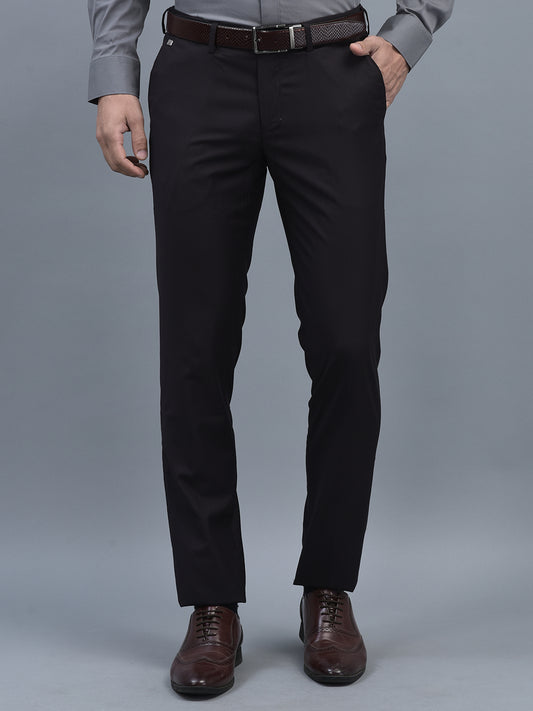 Canoe Men Regular Length Solid Pattern Button Closure Formal Trouser