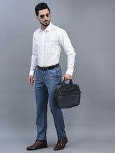 Load image into Gallery viewer, Canoe Men Spread Collar Long Sleeve Length Tailored Fit Formal Shirt
