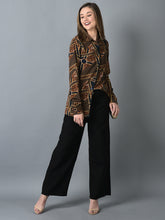 Load image into Gallery viewer, Canoe Women Printed Fabric Long Casual Shirt
