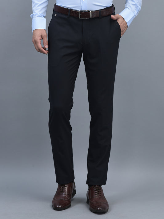 Canoe Men Regular Length Solid Pattern Button Closure Formal Trouser