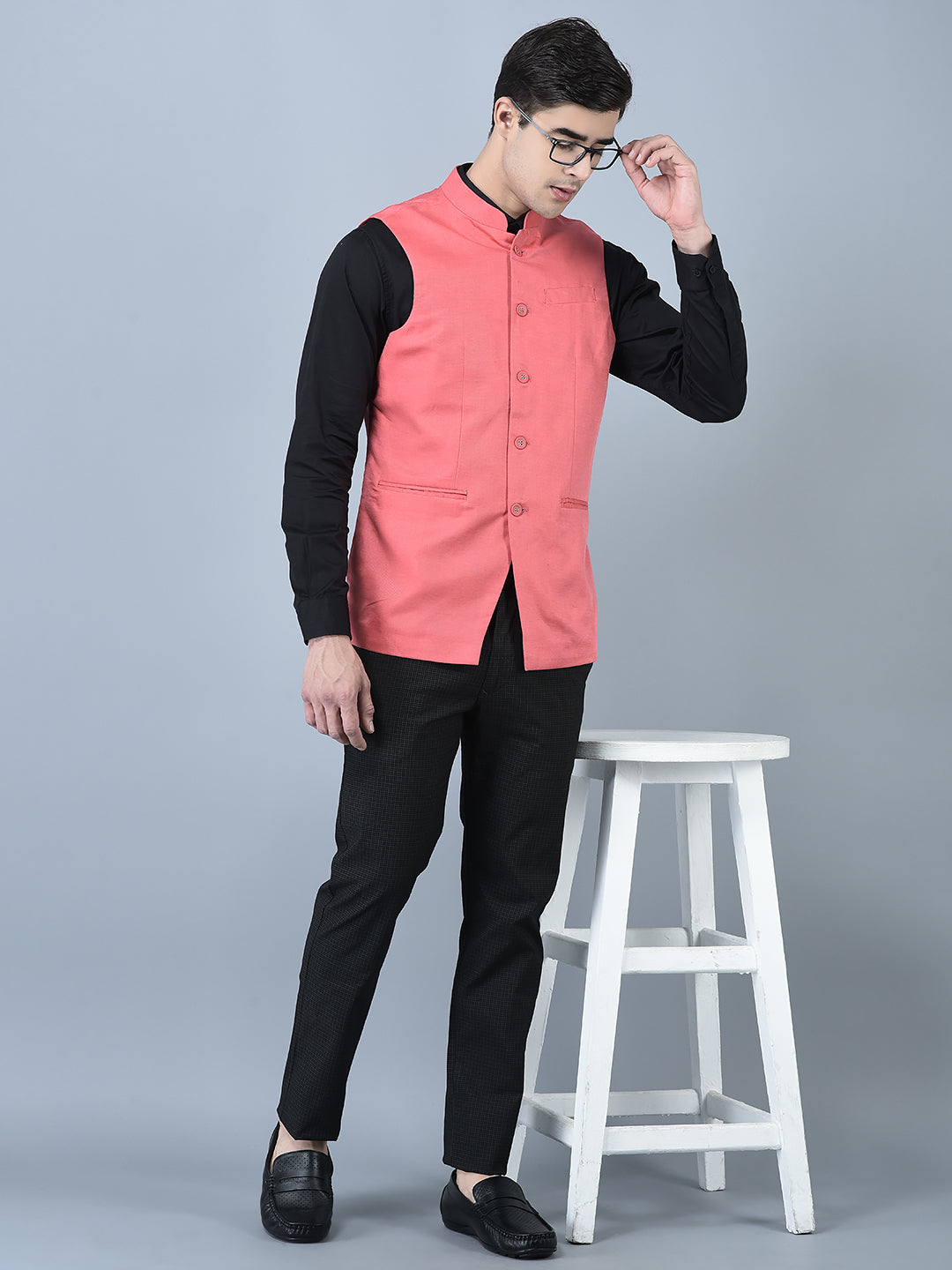 Canoe Men Round Neck Front Three Pocket Urban Waistcoat