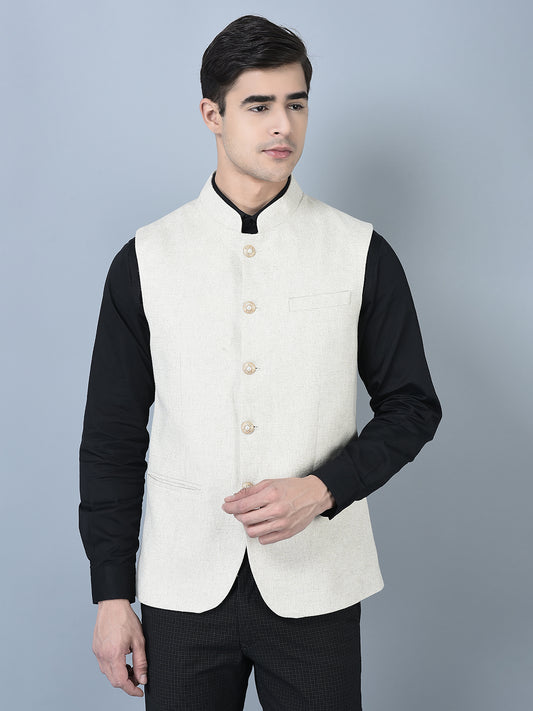 CANOE MEN Casual Waistcoat  Beige Color