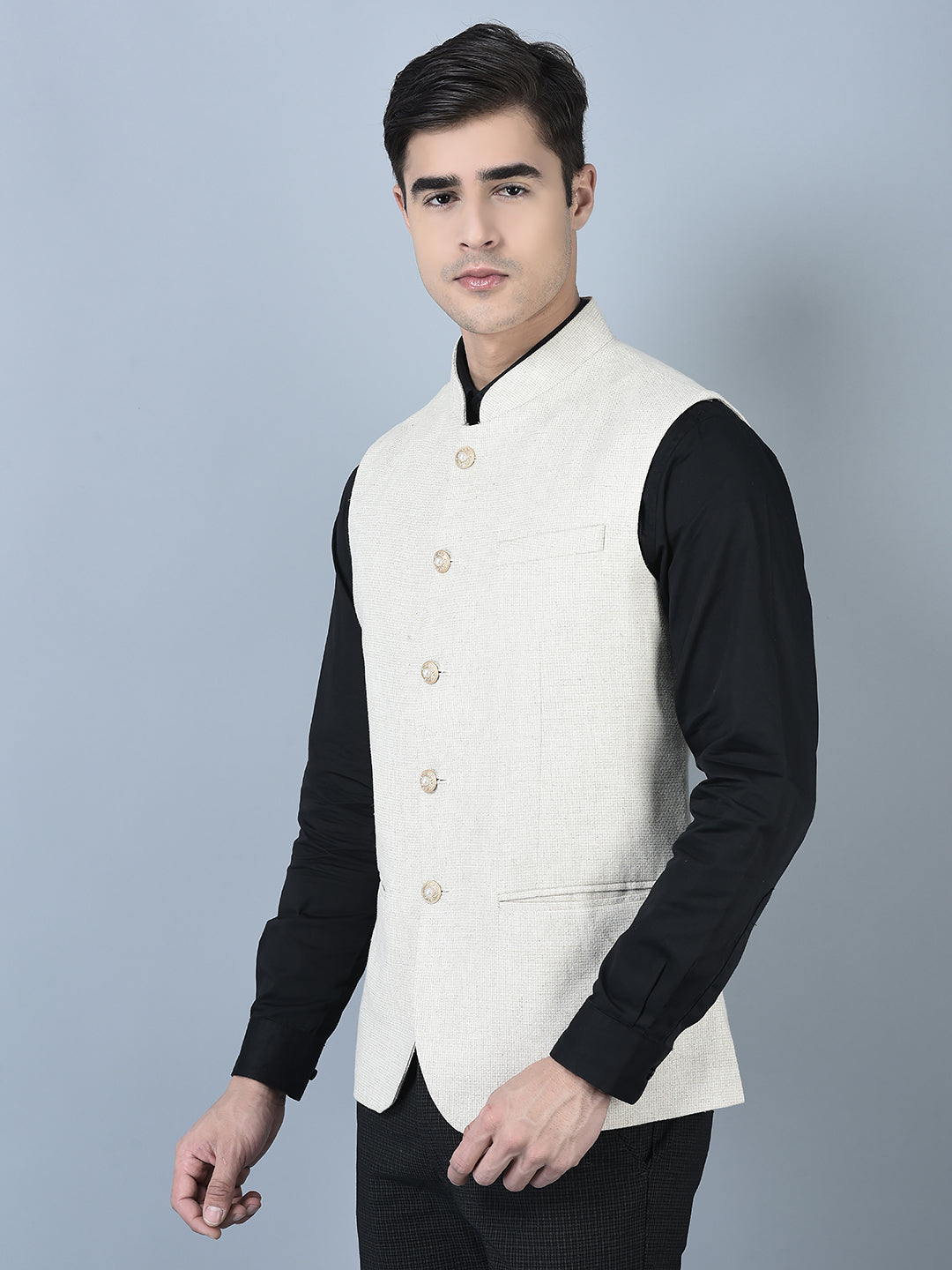 CANOE MEN Casual Waistcoat  Beige Color