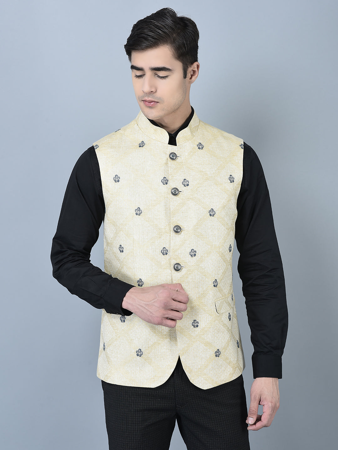 CANOE MEN Casual Waistcoat  Beige Color