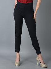 Load image into Gallery viewer, Canoe Women Slim Fit And With Black Metallic Tape Jeggings
