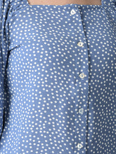 Load image into Gallery viewer, Canoe Women Elasticated Neck &amp; Polk Dot Print Top
